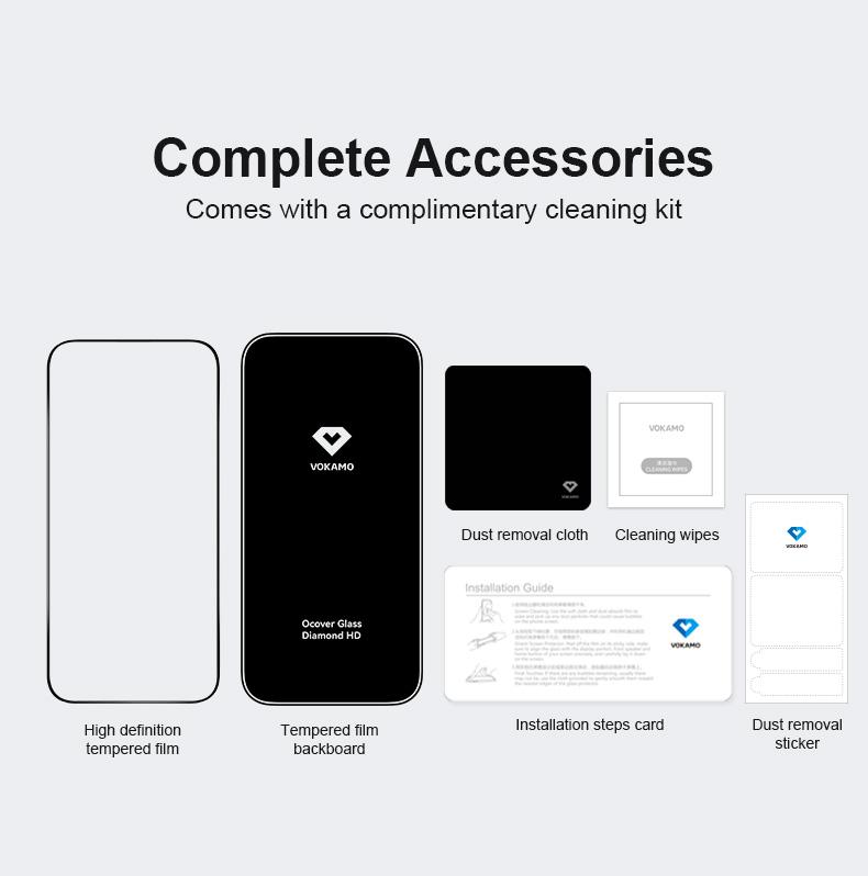 Premium Diamond HD 3D Privacy Tempered Glass Screen Protector Ultra Clear 9H Hardness Anti Scratch Anti Fingerprint Mobile Phone