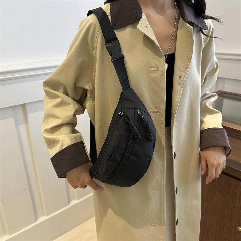 Сумка через плечо на грудь, повседневная сумка, женская летняя новая, повседневная простая сумка на плечо, спортивная нишевая поясная сумка