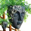Resin Craft Head Wall Planter Funny Face Planter Pot Girl Face Flowerpot  Living Room Balcony