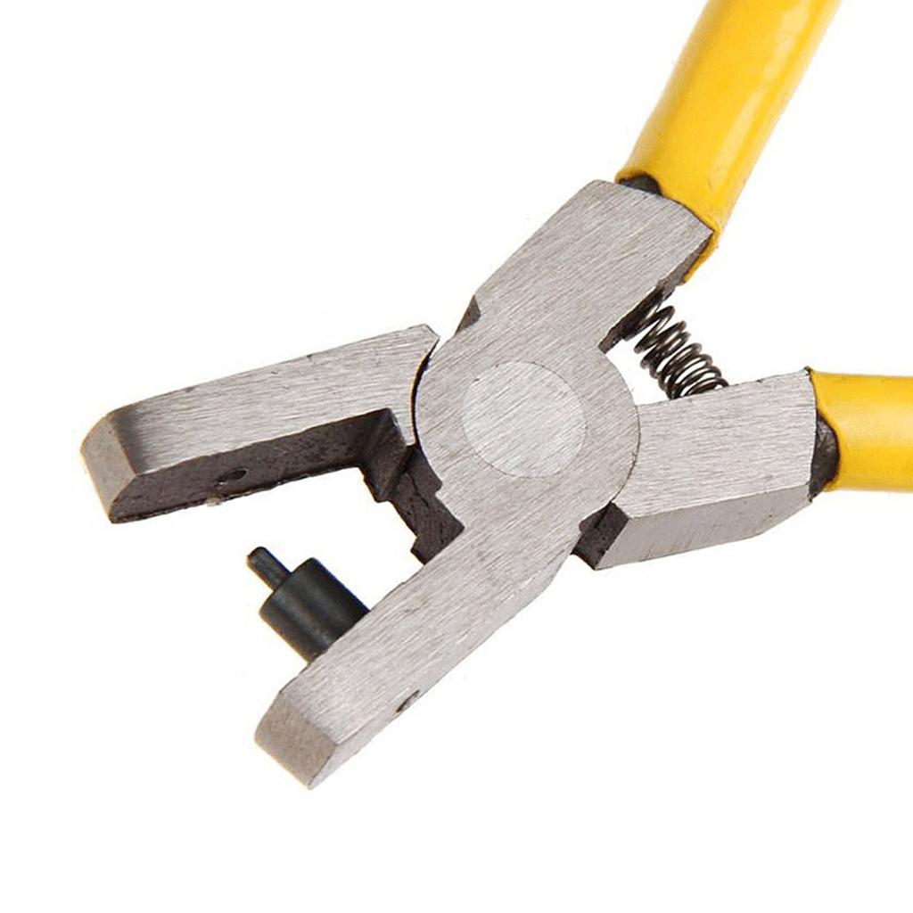 Universal Hole Puncher Pliers Watch Strap WatchBand Belt Punching Tool Yellow Small Hole Punch Pliers Hole Hand Tool