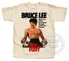Футболка Bruce Lee Fist of Fury Tee V2 Постер Натуральный Винтажный все размеры S - 5XL