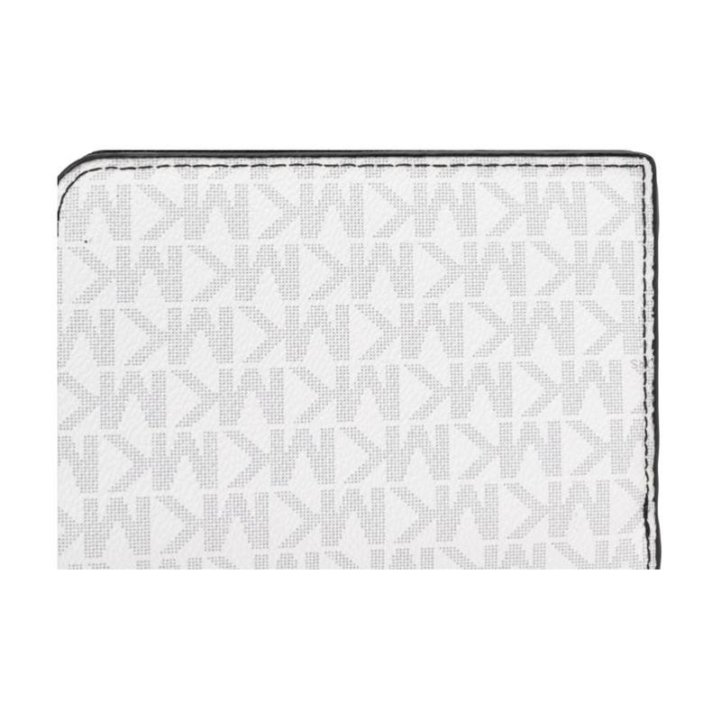 Michael Kors Кошелек мужской из канвы с покрытием, логотип бренда COOPER, белый