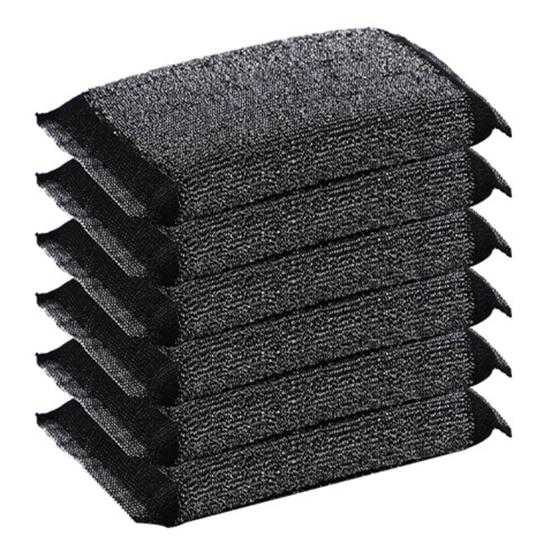 6 шт. проволочная салфетка из нержавеющей стали для мытья посуды, универсальные чистящие салфетки для посуды, прочные кухонные губки