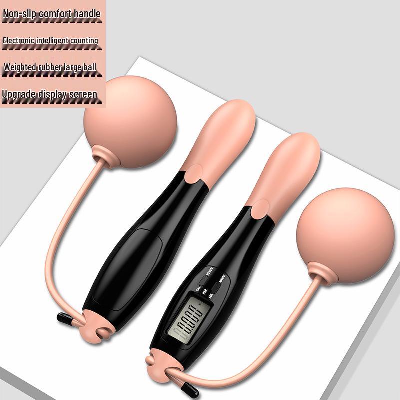 Умная беспроводная утяжеленная скакалка со стальным тросом и счетчиком для взрослых