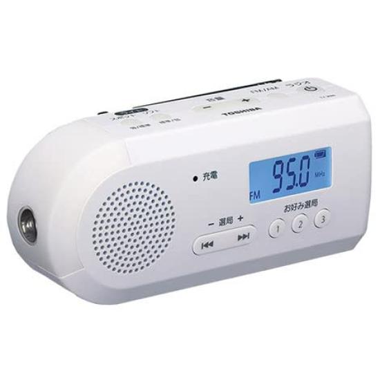 Toshiba Charging Radio TY-JKR6-W (White) Hand-cranked