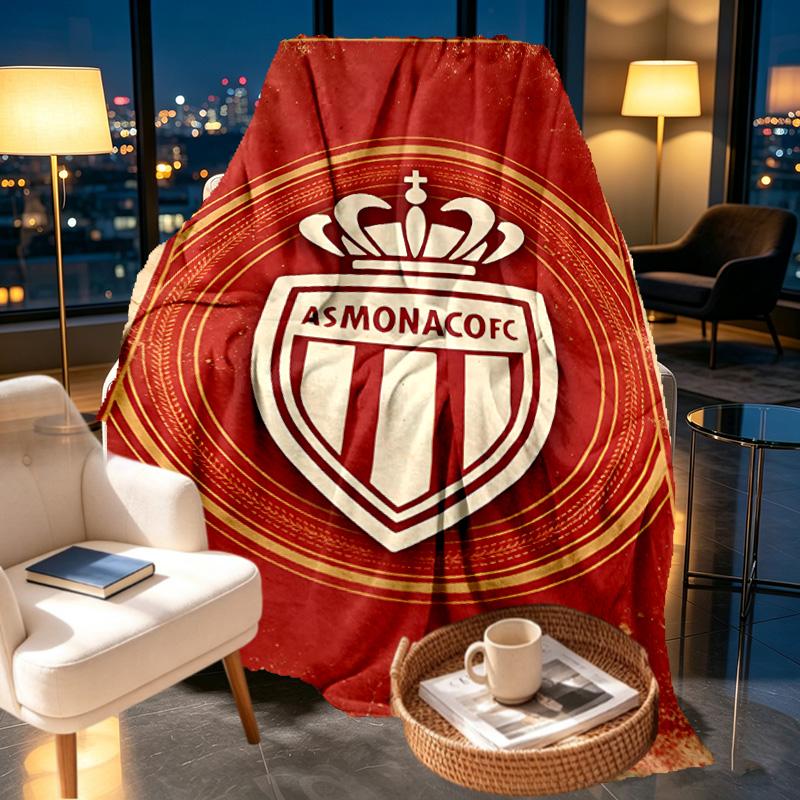 AS Monaco Print Blanket - Soft & Comfortable, for Bedroom, Travel, Sofa, Home Decoration - Birthday Christmas Gift for Friend