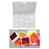 Watercolor Paint Palette 12 Well Paint Case with Dustproof Lid Portable Watercolor Paint Mixing Tray for Artist Student