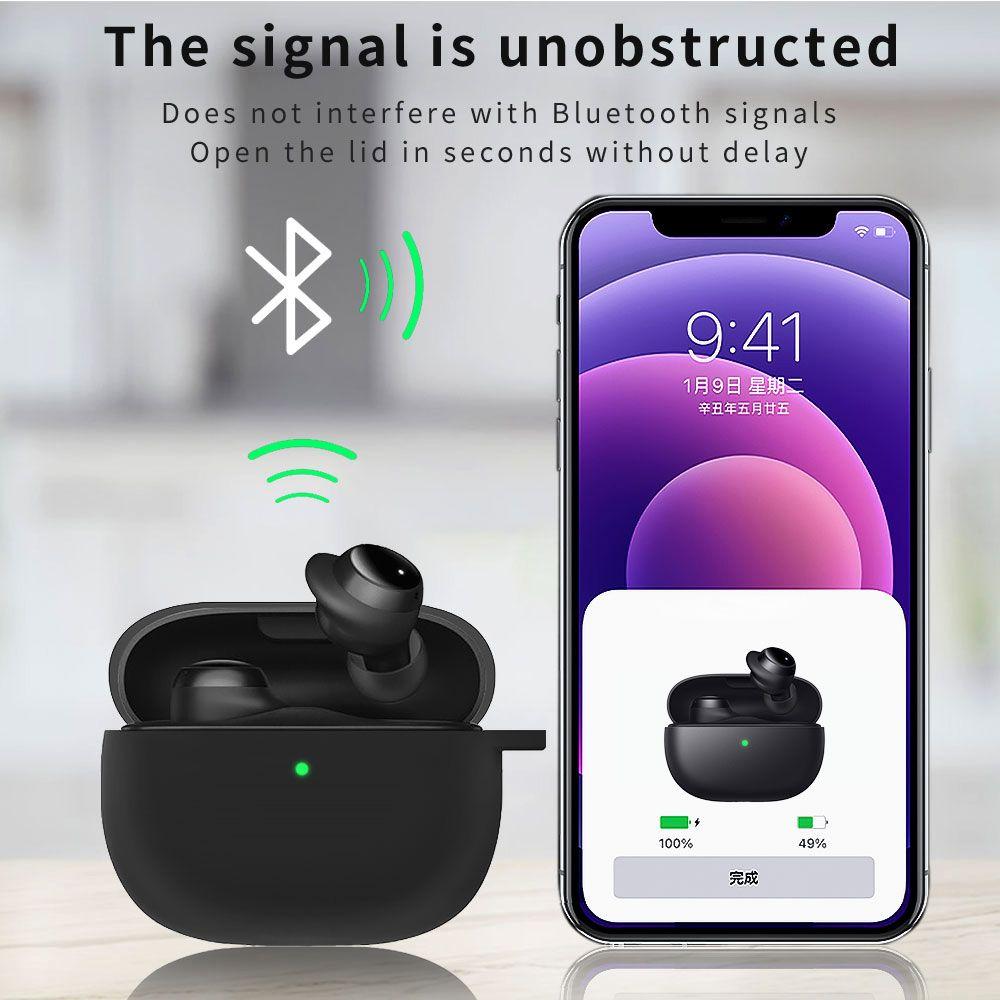 Color Accessories Shockproof Bluetooth Earphone Liquid Silicone Cover Soft Shell Protective Case