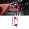 Red Carbon Fiber Center Gear Shift Box Panel Cover Trim For Toyota Supra 19-22