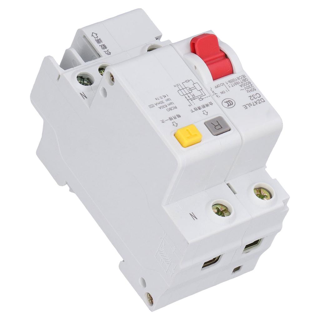 Миниатюрный автоматический выключатель УЗО Монтаж на DIN-рейку 230В 32А 1P+N DZ47sLE C32