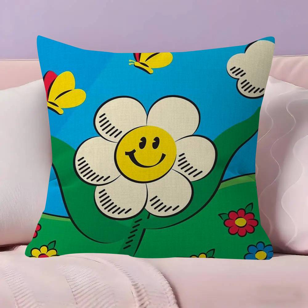 WWiggle Wiggles Smile Flower Pillowcases Home Bedding Decorative Pillow Cover Wedding Super Soft Pillow Case