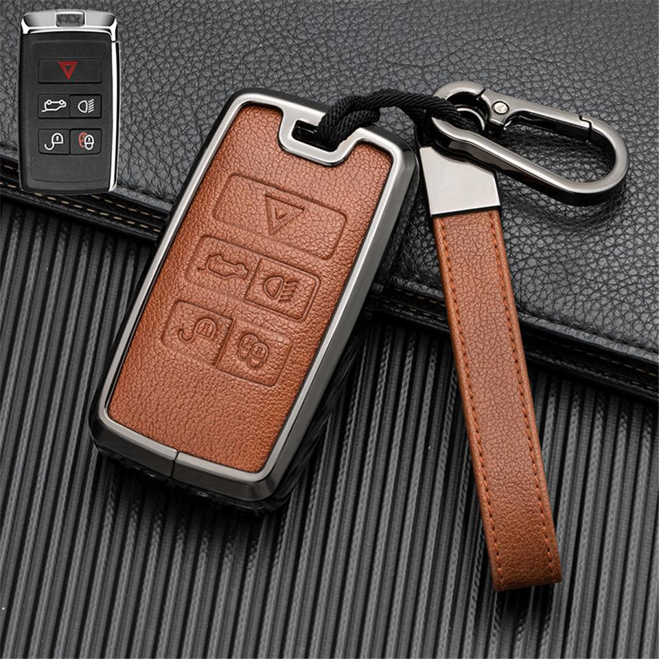 Car Key Case Holder Keychain For Land Rover Range Rover Discovery 5 Sport 2018 2019 For Jaguar XEL E-PACE 2019 Accessories