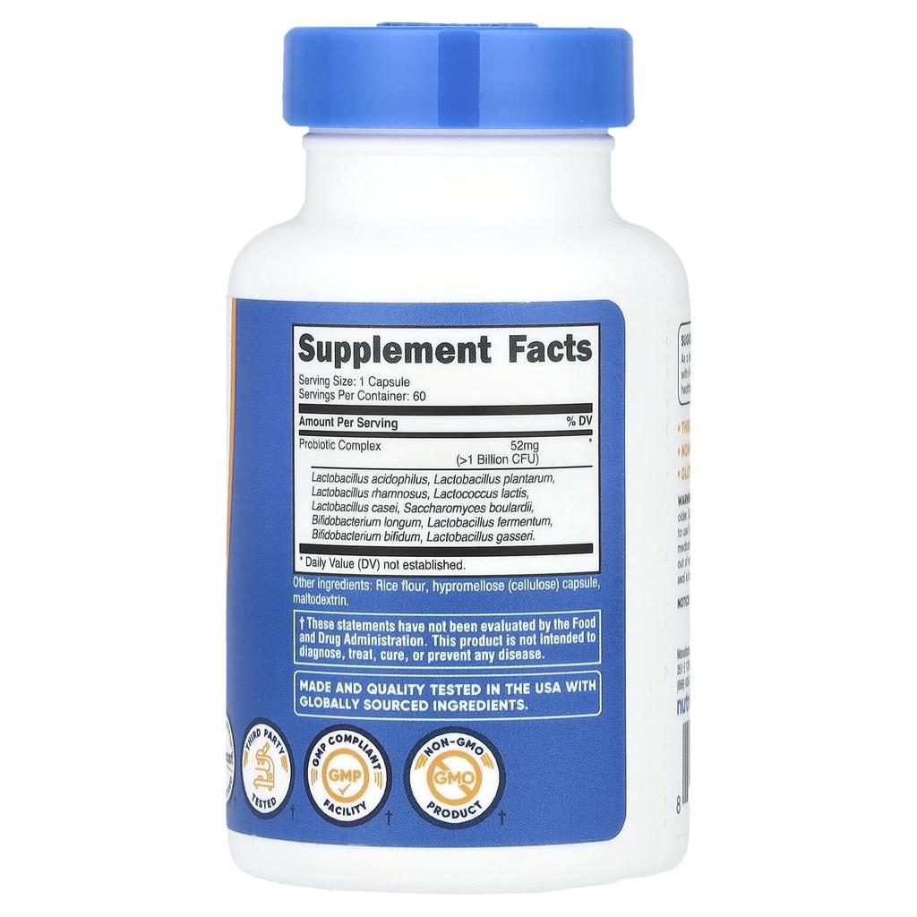 Probiotic Complex, 1 Billion CFU, 60 Capsules