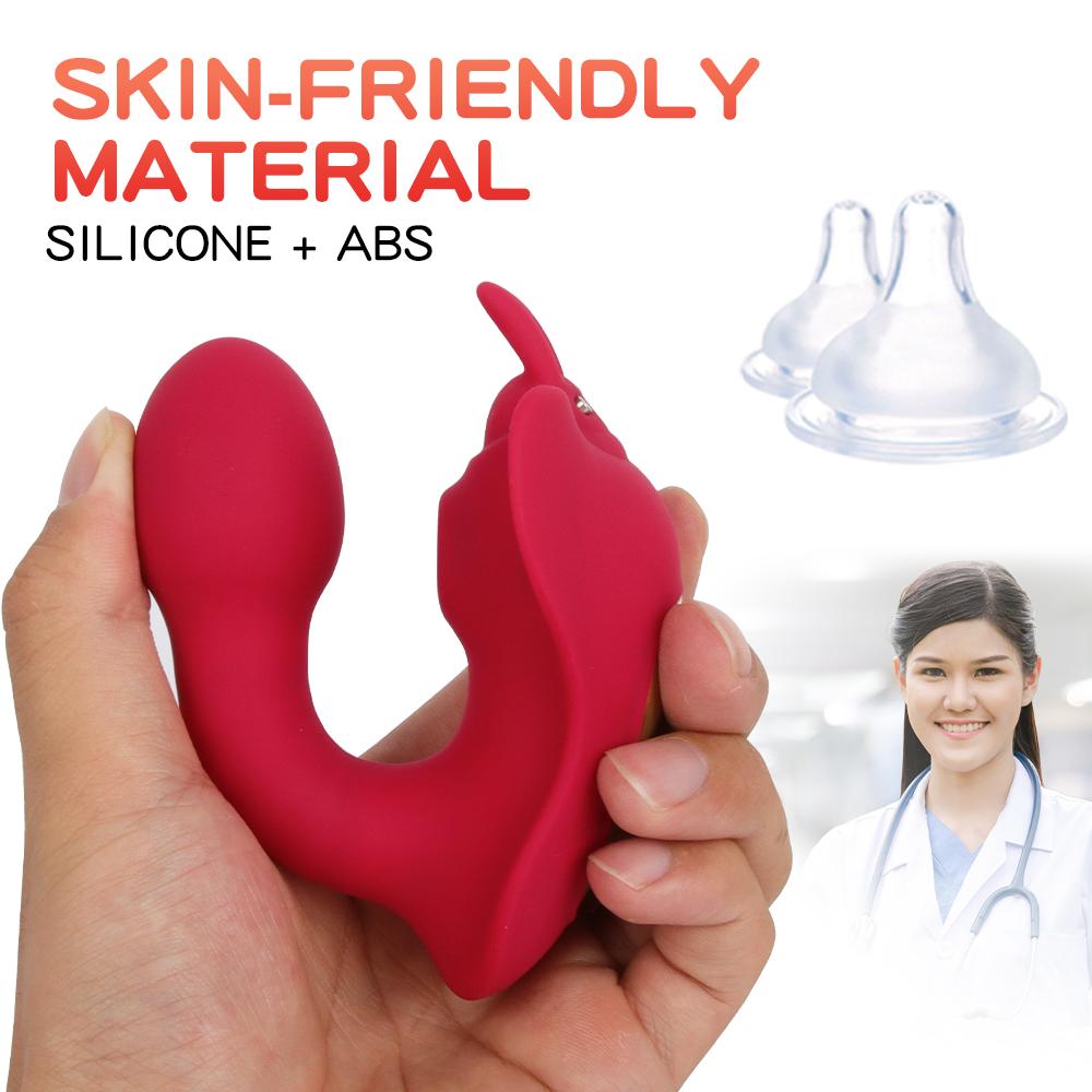 Для женщин трусики-присоски вибратор-бабочка присоска для клитора массажер вагинальный G-Spot мощный вибростимулятор женские секс-игрушки