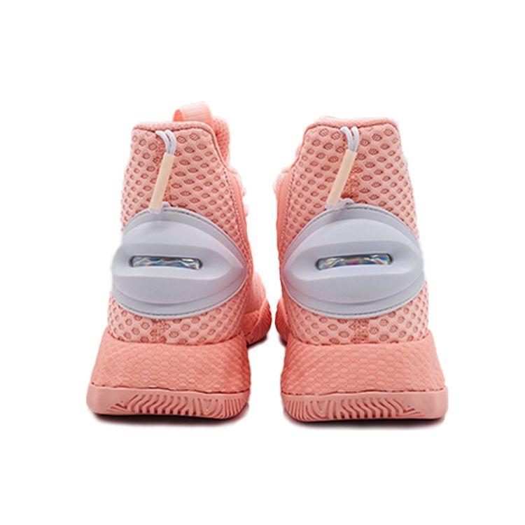 Anta Speed Battle 3 однотонные амортизирующие нескользящие износостойкие высокие баскетбольные кроссовки мужские розовые 11941606-9