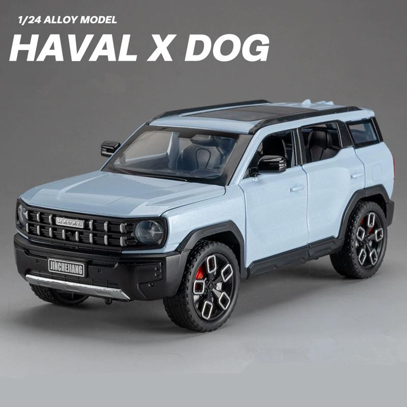 1:24 Haval X-Dog Внедорожник Сплав Модель Автомобиля Литьевой Металл Внедорожники Модель Автомобиля Высокая Симуляция Звук и Свет Детская Игрушка Подарок
