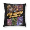 FNAF Подушка с принтом Фредди Мягкая ткань Наволочка для подушки Декор Чехол для декоративной подушки Дом Молния 4040см