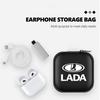 Mini Earphone Case Portable Mini Zipper Headphone Bag Storage Box Accessories For Lada Xray Granta Priora Sedan Sport Kalina