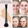 Nose Contour Brush U-Shaped 2-In-1 Makeup Brush Highlight Shadow Powder Blusher Dual-End Brush Tool For Nose Contouring Beauty