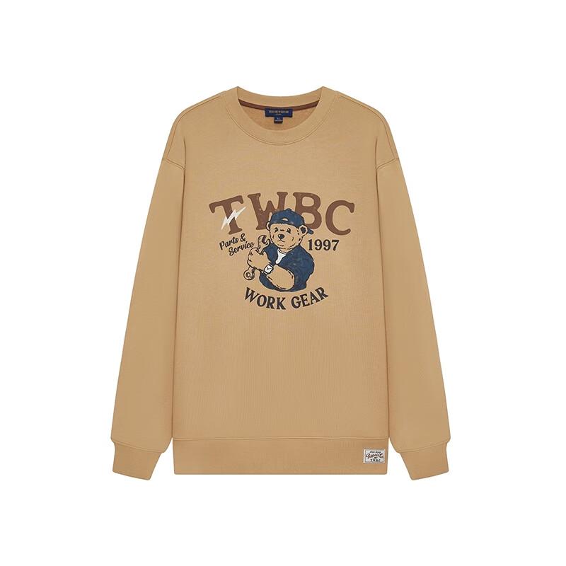 Teenie Weenie Men's Round Neck Cartoon Bear Sweatshirt
