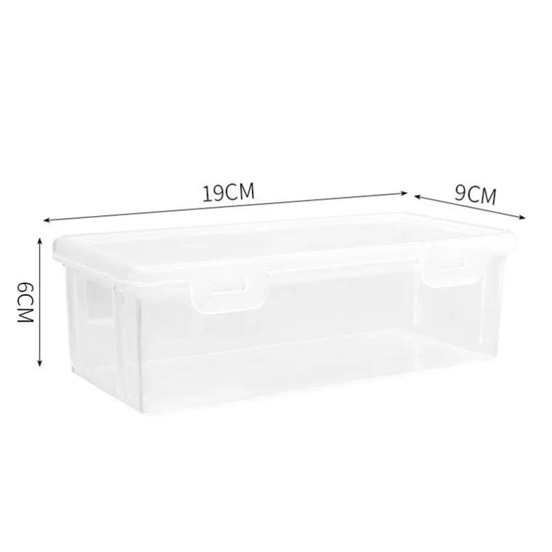 1 шт. Большая вместимость пенала коробка из полипропиленового материала прозрачная пенал штабелируемый органайзер для хранения офисных принадлежностей коробка