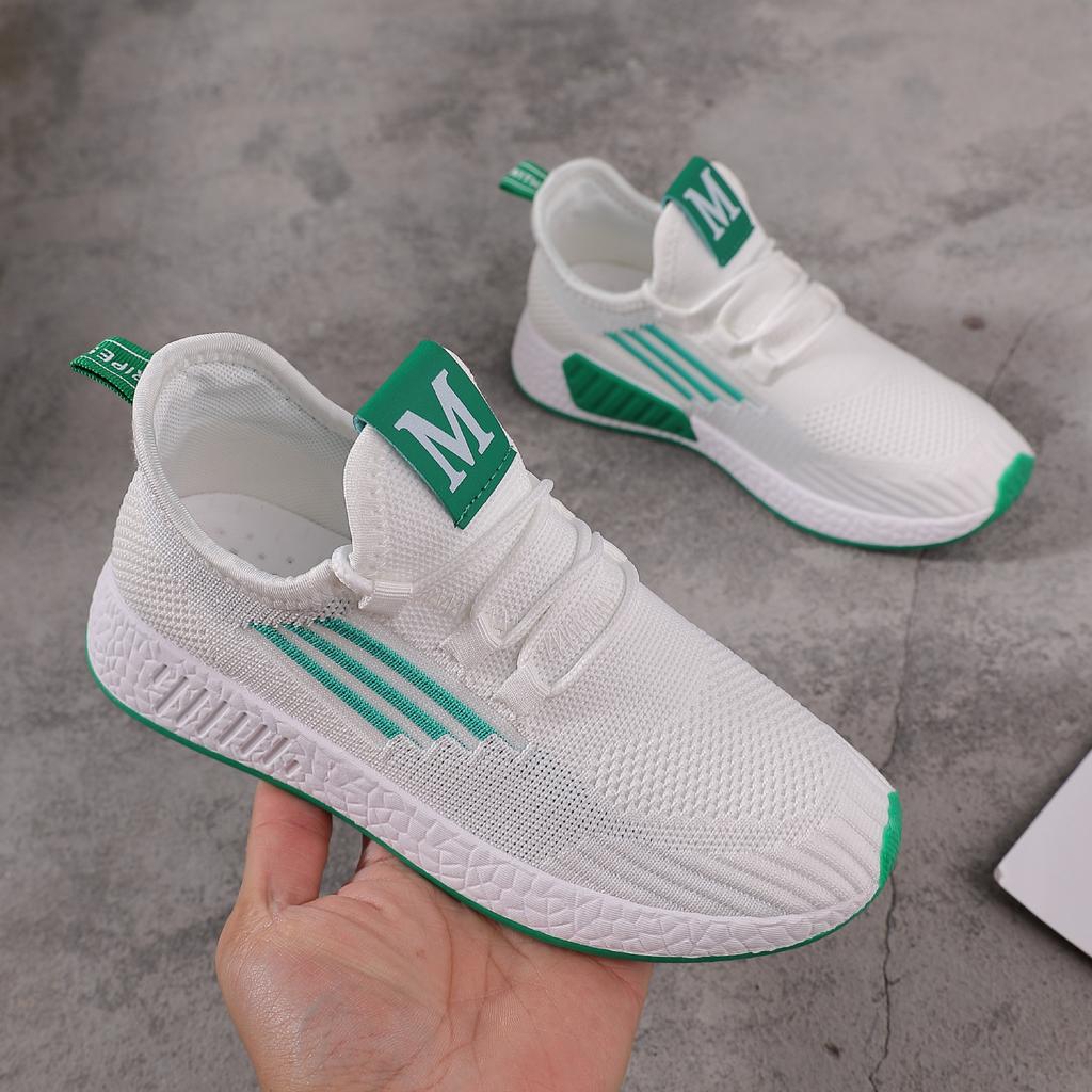 2024 Spring and Summer New Sports Women's Shoes Popcorn Coconut Running Shoes Versatile Casual Single Net Shoes Women's Foreign Trade
