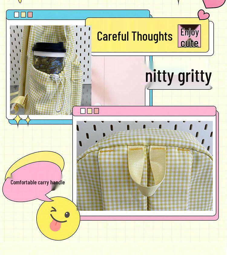 2025 High-Capacity Stylish Backpack for Girls - Schoolbag for Junior and Senior High Students