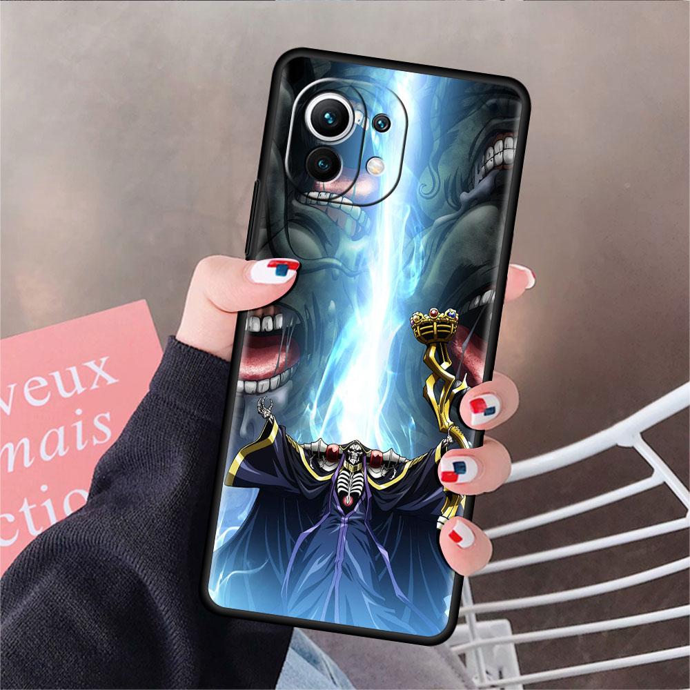 Мягкий силиконовый чехол Overlord Skull Anime для Xiaomi Mi 11 Lite 5G NE 11T Pro 12S Ultra 12 Note 10 10T 9T Phone Cover Bumper Funda
