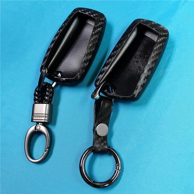 Чехол для ключей от автомобиля для BMW 5 E90 F10 F20 F30 X3 X4 M2 M3 M5 M6 для BMW 1 3 4 5 6 7 серии GT, силиконовый узор из углеродного волокна