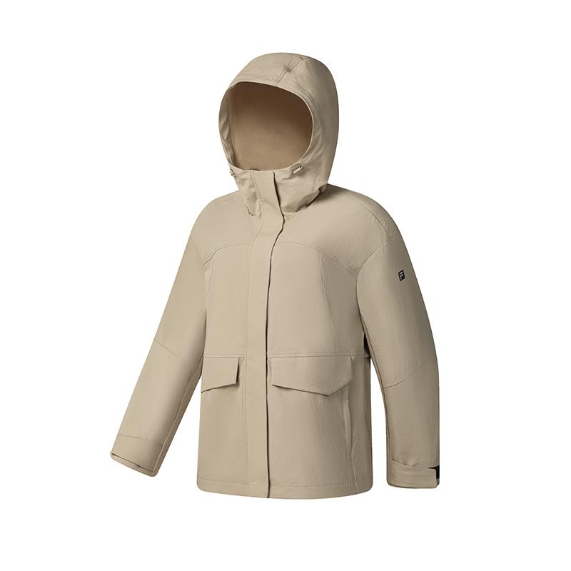Fila Флисовая толстовка с капюшоном однотонная повседневная рабочая куртка женские куртки каштановая A11W517709FDK