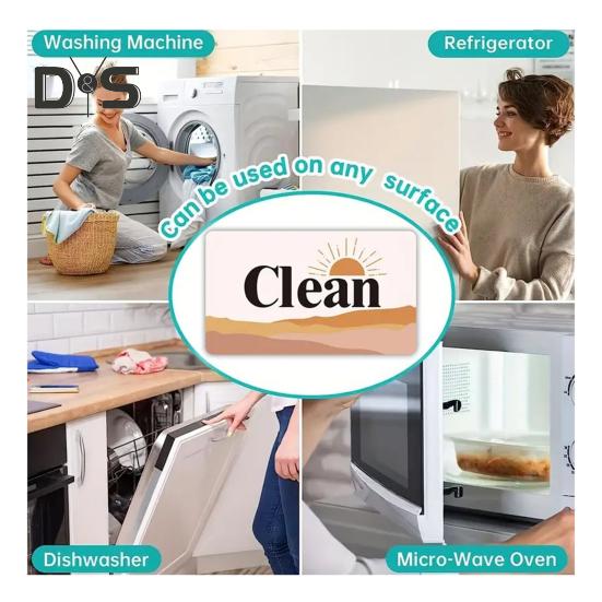 2 шт. грязно-чистый магнит для посудомоечной машины посудомоечная машина грязно-чистый магнитный индикатор акриловый знак украшение для кухни холодильника