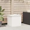 Outdoor Storage Box White 55 x 50.5 x 50 cm Steel