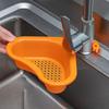 Swan Sink Drain Basket Household Anti-Slip Faucet Basket Food-Grade Filter Basket for Bathroom Triangle Strainer Basket