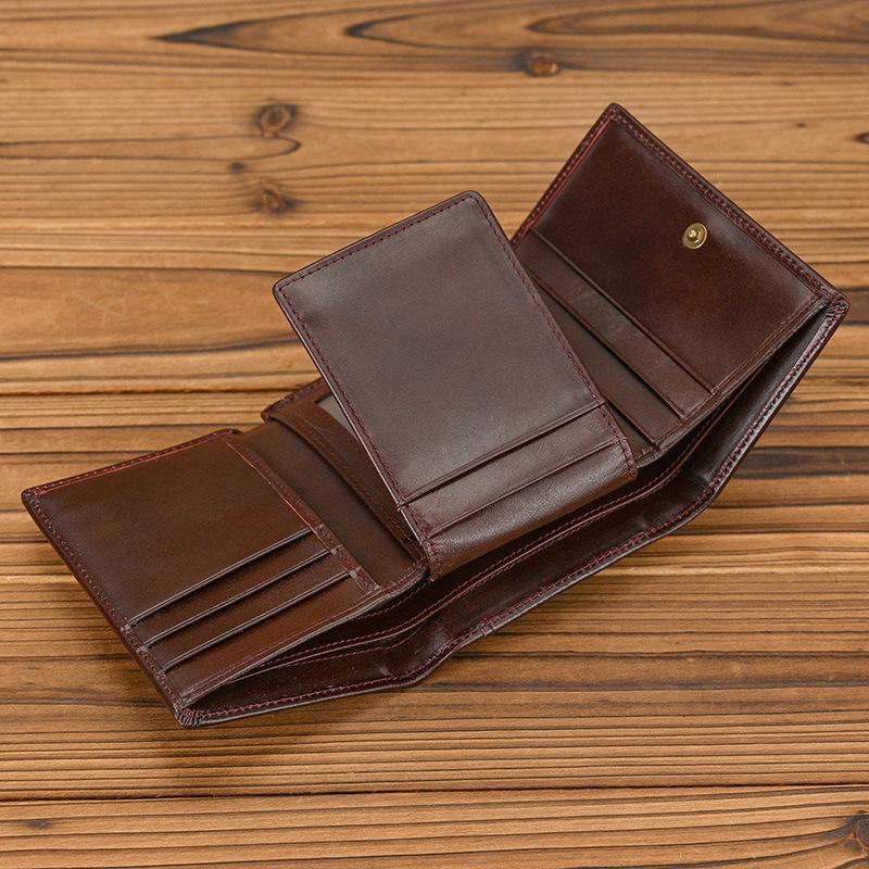 Кожаный короткий кошелек RFID со скидкой 20% Кожаный кошелек на молнии Кошелек для мелочи Мужской кожаный кошелек