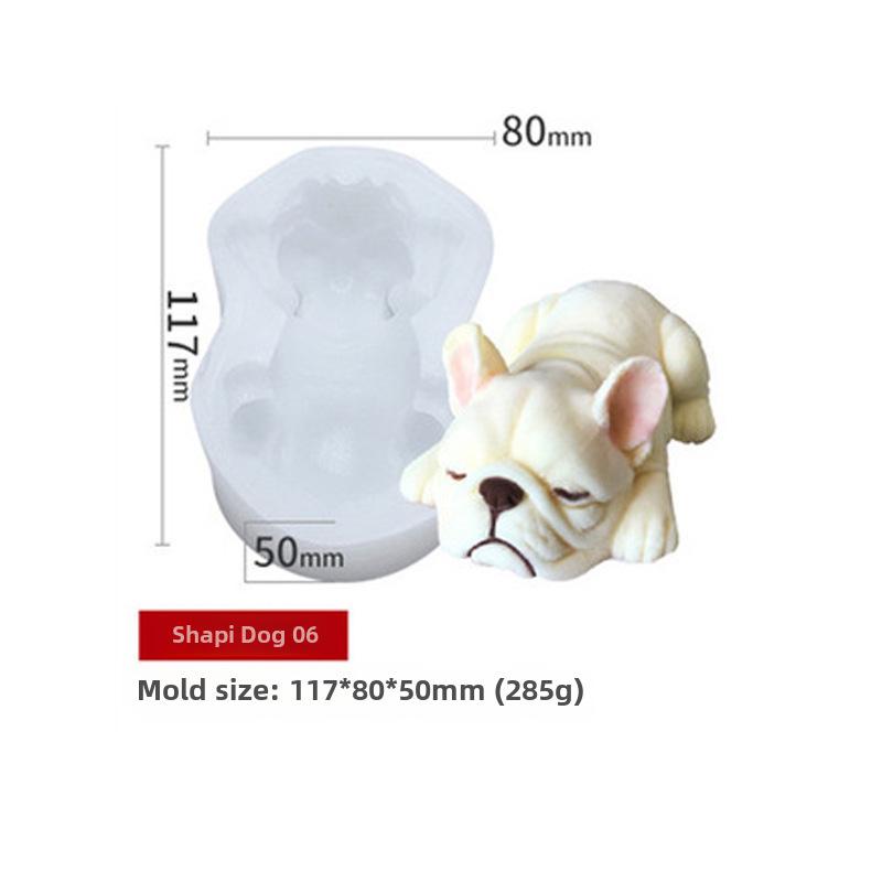 Силиконовая форма Sanxin Sharpei для самостоятельного изготовления шоколадных, мороженых или муссовых тортов в форме милых домашних животных