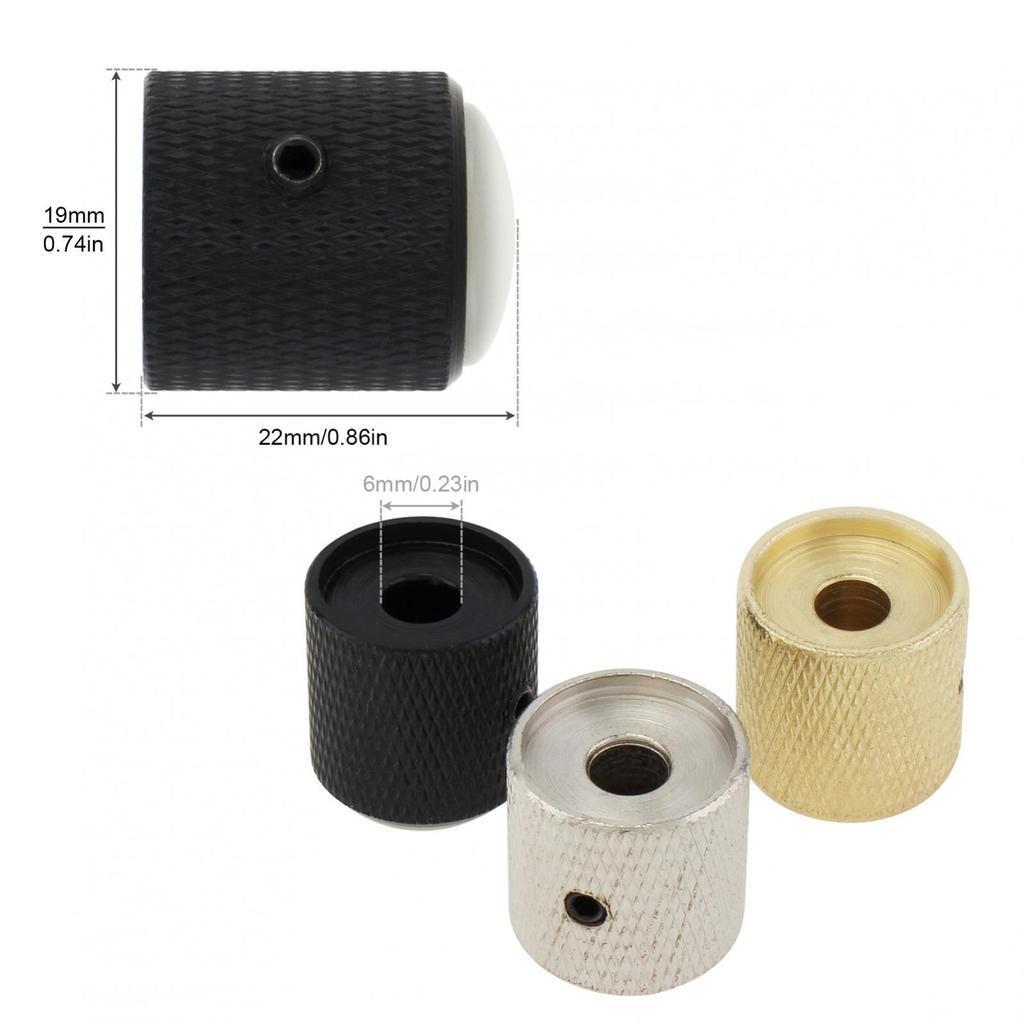 Металлическая куполообразная белая ручка регулировки громкости в виде ракушек для электрогитары/бас-гитары с регулировочным ключом, кнопка регулировки громкости