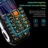 Elderly Phone Dual Card Slots Large Screen Loud Sound High Resolution Long Standby Time Double Torch Flashlight Multifunctional Vibration