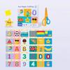 Cartoon Design DIY Paper Cut Book 30Pcs Set Color Paper Kids Craft Scrapbooking Fine Motor Skills Handmade Paper Art