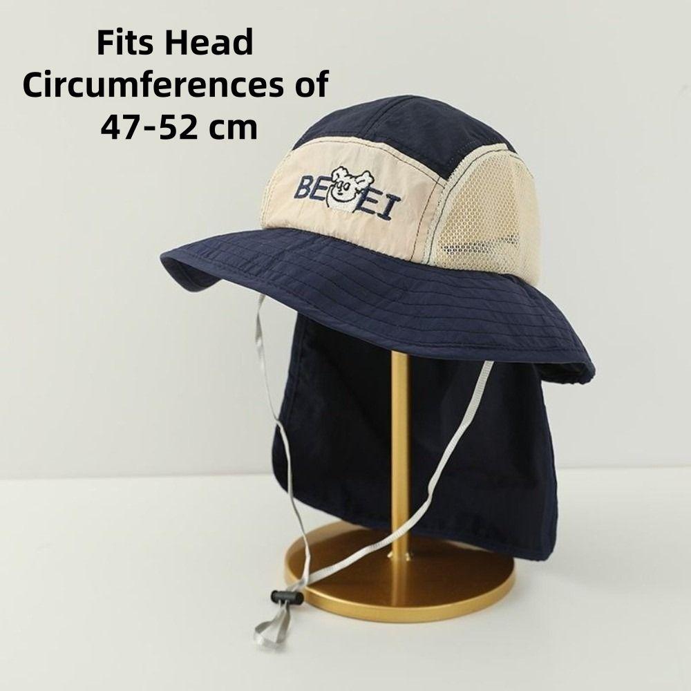 Quick Drying Fisherman Cap Wide Brim Children Mesh Cap New Sun Protection Cap for Summer