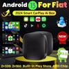 Android 13 Smart TV Car AI Box беспроводной адаптер Carplay Android Auto для Netflix Youtube для Fiat 500 New500 500X Argo Panda