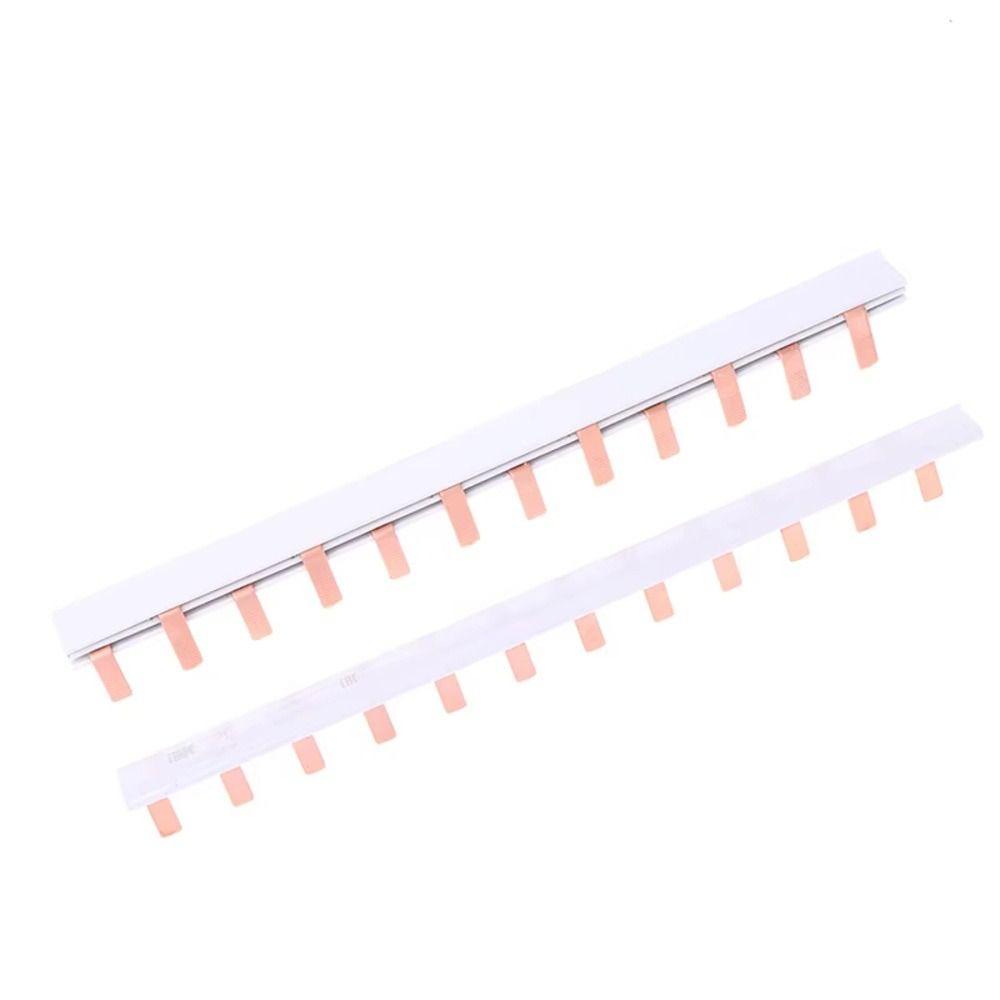 1Pcs 1/2/3Pole MCB Busbar 4-12 Way Copper Bus Bar for C45 IC65N Circuit Breaker Distribution Box