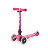 Micro Scooter Kickboard Kick Skater Mini Micro Folding Deluxe Pink 3 Wheels Front Wheel LED Foldable Height Adjustable Treatment Shock Absorption