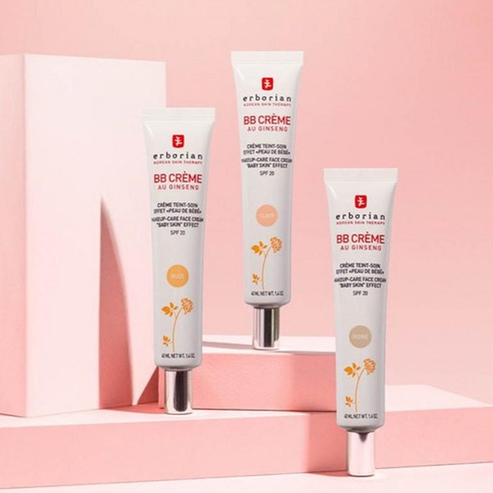 Erborian BB-крем SPF20 Ivory 15 мл – Легкое покрытие, Натуральный финиш, Уход для совершенствования кожи, Корейский