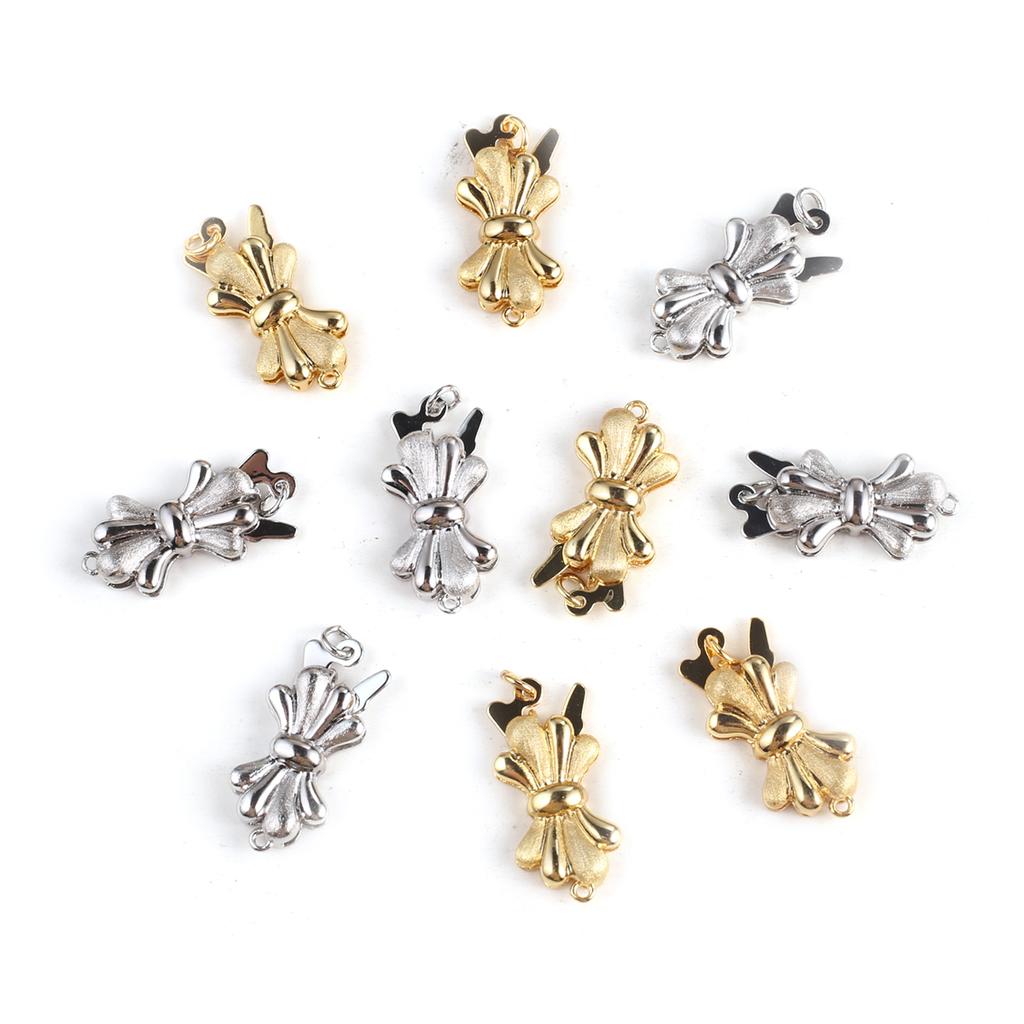 Застежки-банты для ожерелья, браслета, латунная пряжка в форме бабочки, крючки, разъем для DIY, аксессуары для изготовления ювелирных изделий