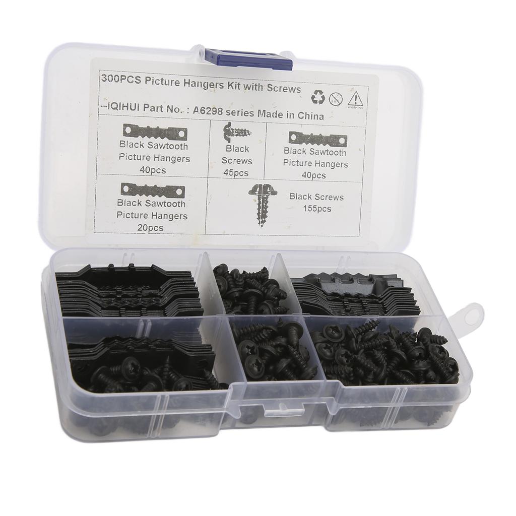 100Pcs Sawtooth Picture Hangers Rust Resistant Stable Durable Seamless Sawtooh Frame Hanging Hooks