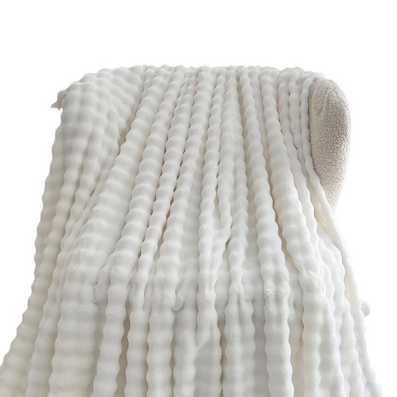 Утолщенное фланелевое одеяло из пузырчатого бархата: Чехол для дивана, офисная шаль, плед для кондиционера