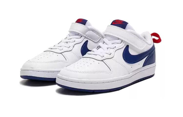 Nike Низкие 2 Низкие Топ Скейтбордические Кроссовки Белый Синий Красный Дети Возраст 3 7 Лет BQ5451-113