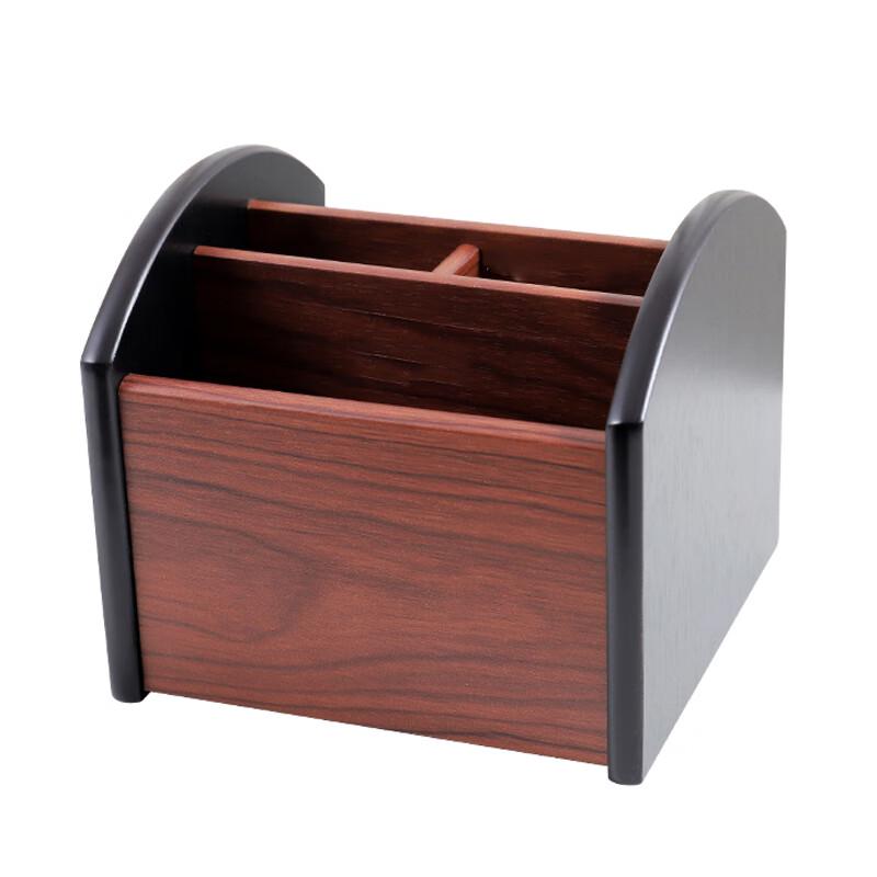 Wooden Rotating Desk Organizer