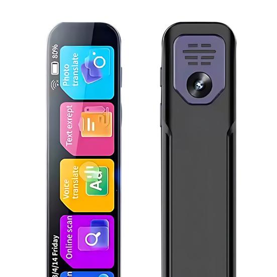 Ручка-переводчик 134 языка Онлайн-перевод Сканирование ИИ Умная ручка Вспомогательный инструмент Сенсорный экран Устройство для перевода языков Изучающие языки