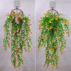 Настенная зелень: Длинная полоса искусственной цветочной лозы и лиственной декорации для внутренних/наружных пространств